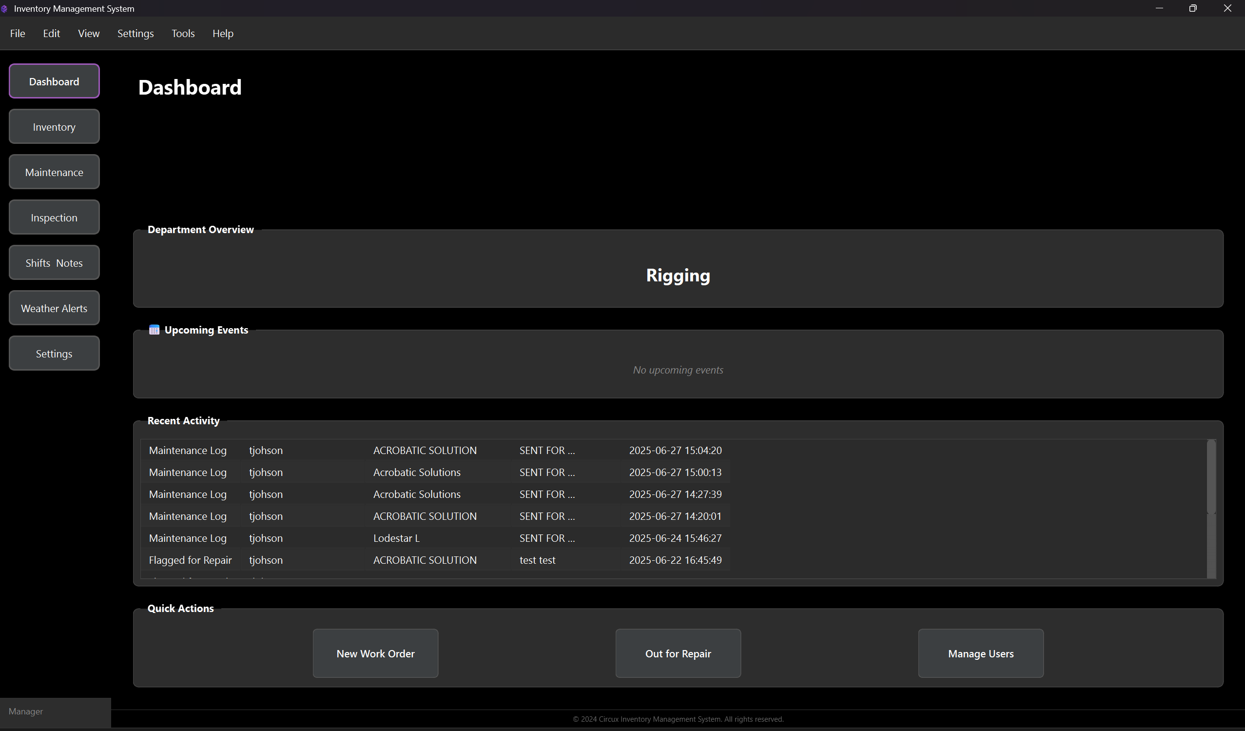 CSM Dashboard Screenshot